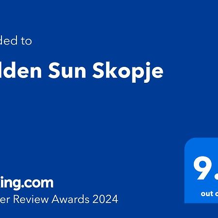 Appartement Golden Sun Skopje Extérieur photo